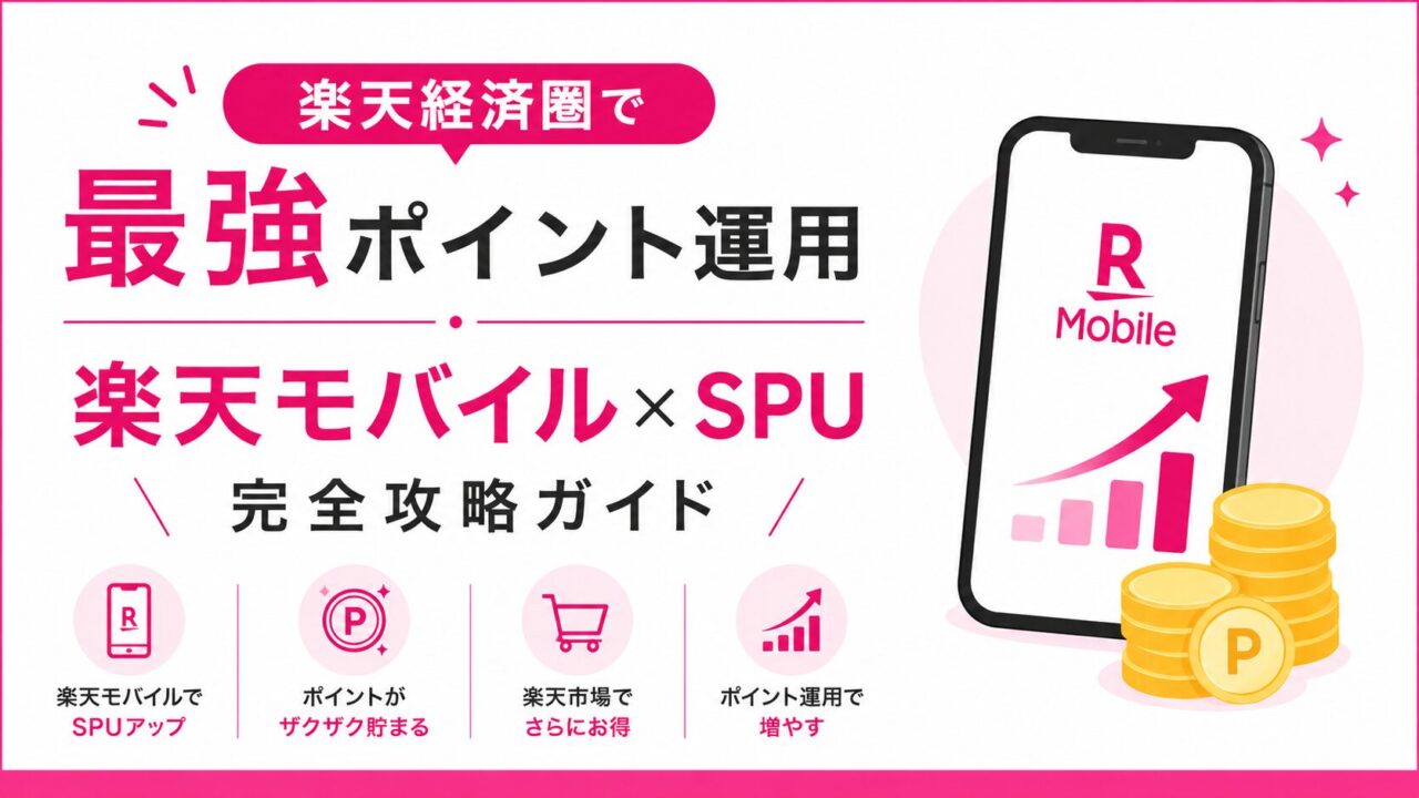 楽天経済圏で最強ポイント運用│楽天モバイル×SPU完全攻略ガイド